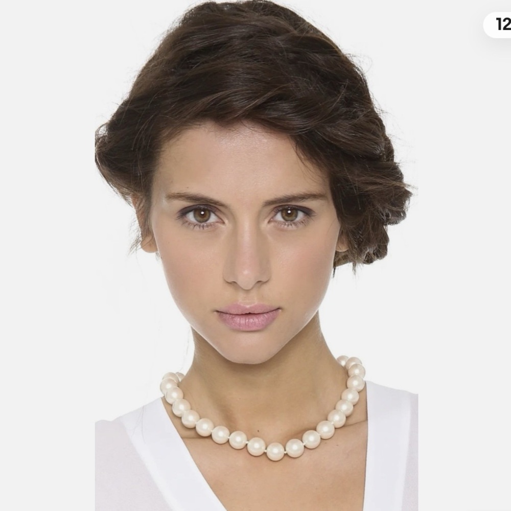 Kate Spade “All Wrapped Up Pearls” Necklace Gold 18" Ribbon Bow BRIDAL w dusty - Picture 14 of 15